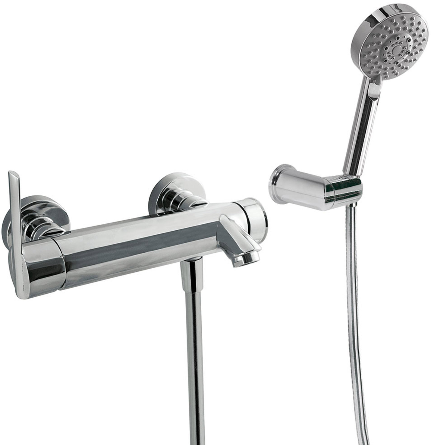 LEX-ALP Настенный смеситель для ванны и душа с одной ручкой-181474 TRES