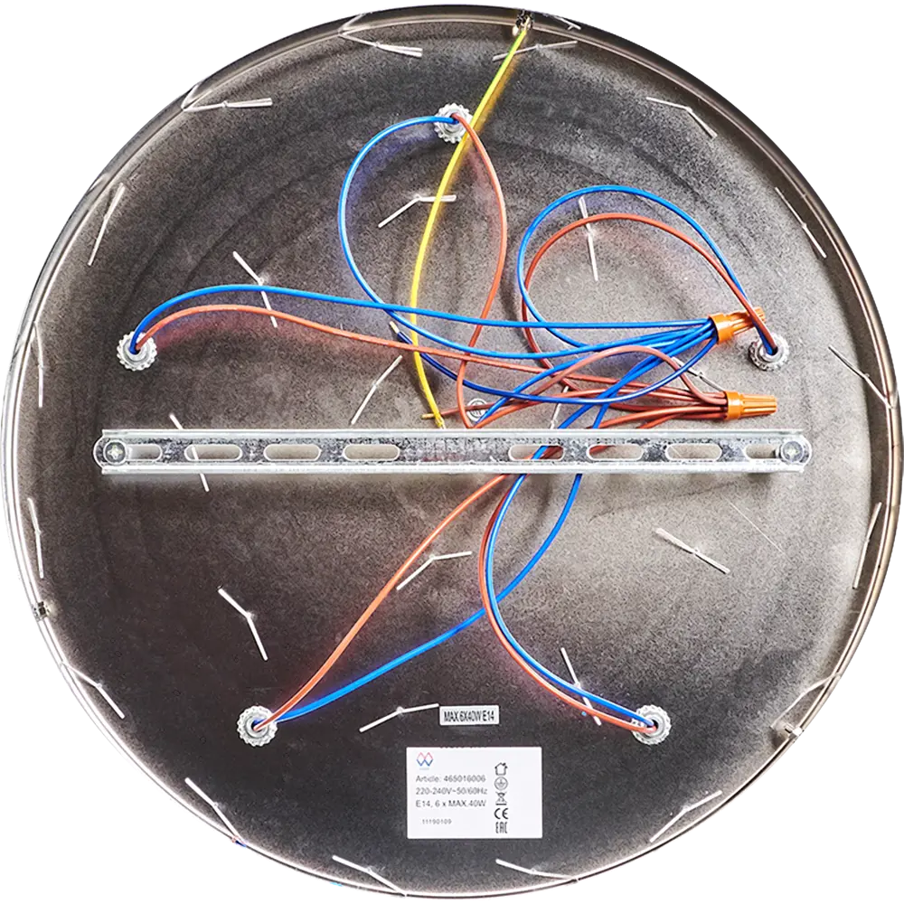 Люстра хрустальная потолочная Жаклин 6 ламп 12 м² цвет белый MW-Light STLM-2135582 - Вид №5
