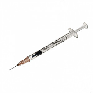 ПР0055505 Шприц U-10 G KDM одноразовый инсулиновый 3-х компонентный съемная игла 1мл Шприцы