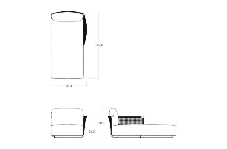 Ткань сад диван TRIBÙ узлы ARCH-00077671 - Вид №27