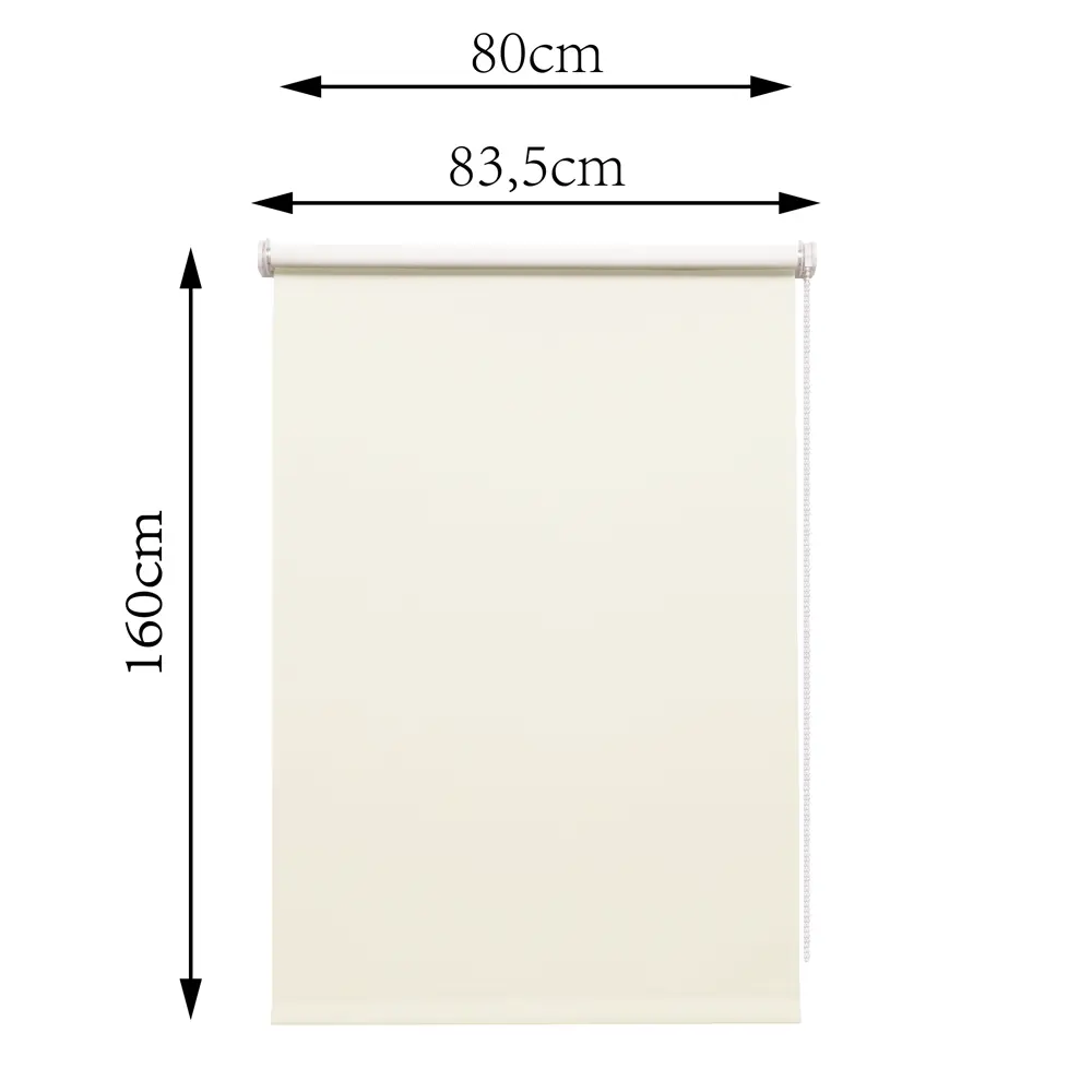Штора рулонная блэкаут Inspire Santos 80x160 см экрю Cream 5 STLM-2147270 - Вид №8