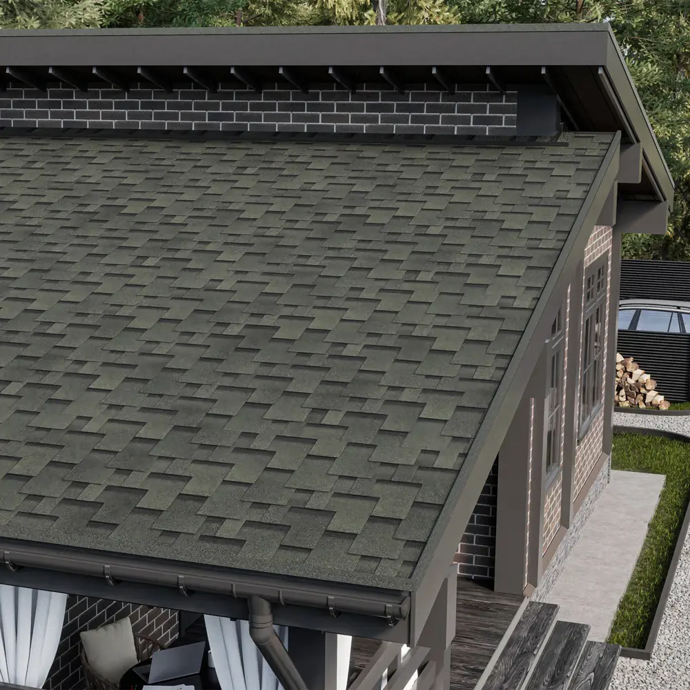 Гибкая черепица Технониколь Оптима Аккорд зеленый 3 м² STLM-2061497 - Вид №1