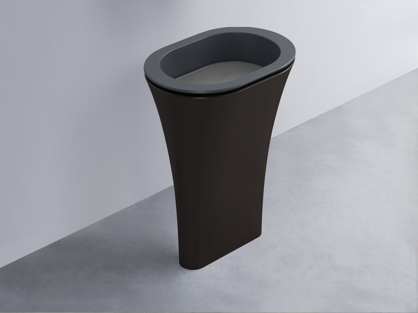 AMLA65-BA+AMPILO-CM+AMCOLO-LV Раковина Amedeo Ovale отдельностоящая cielo Enjoy + Amedeo Ceramica Cielo