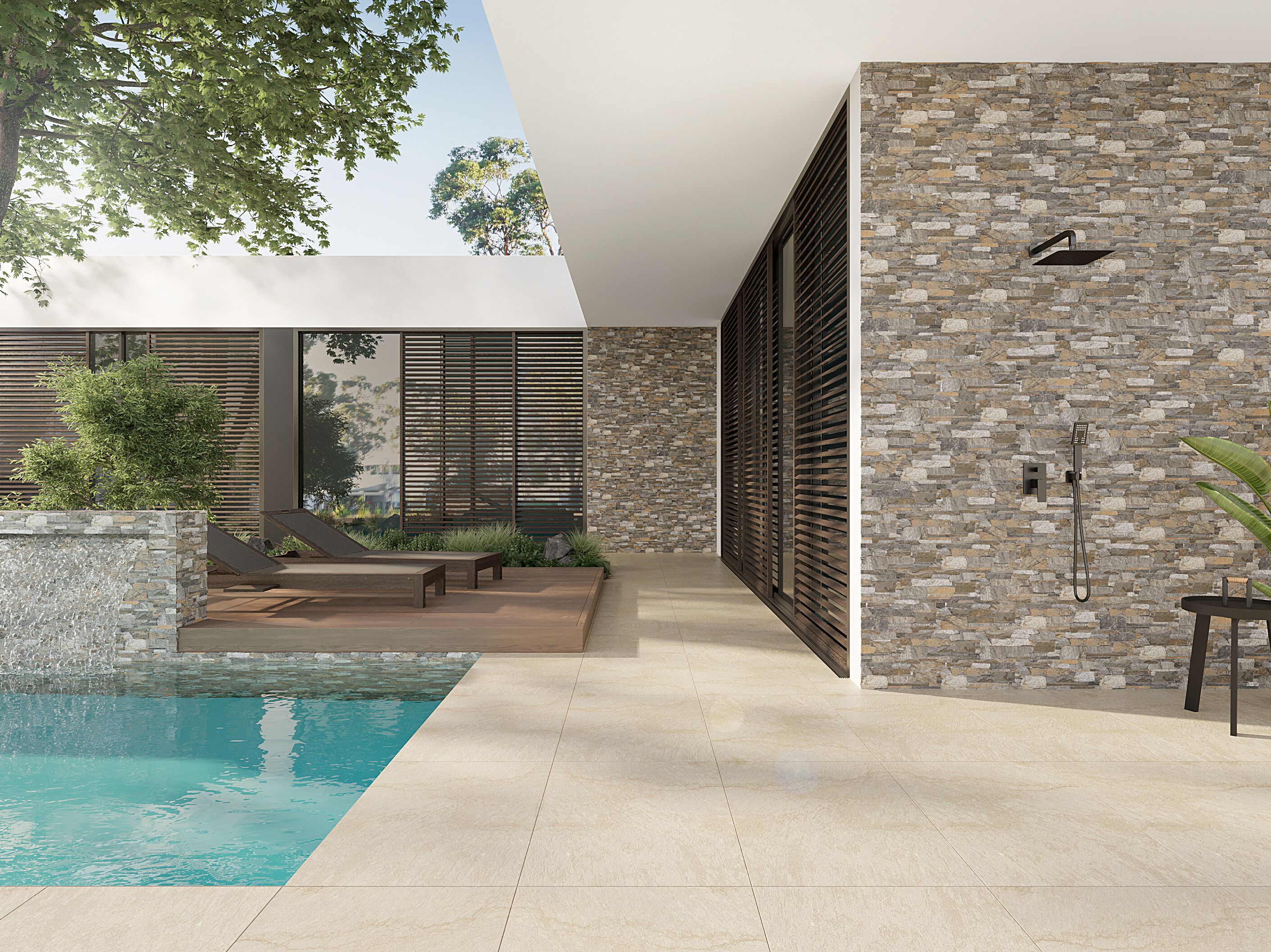 Напольная плитка из керамогранита с эффектом камня KERADOM NATIVA 2.0 ARCH-00053000