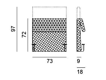 Тканевый модульный садовый диван Gervasoni Gervasoni Outdoor ARCH-00036248 - Вид №9