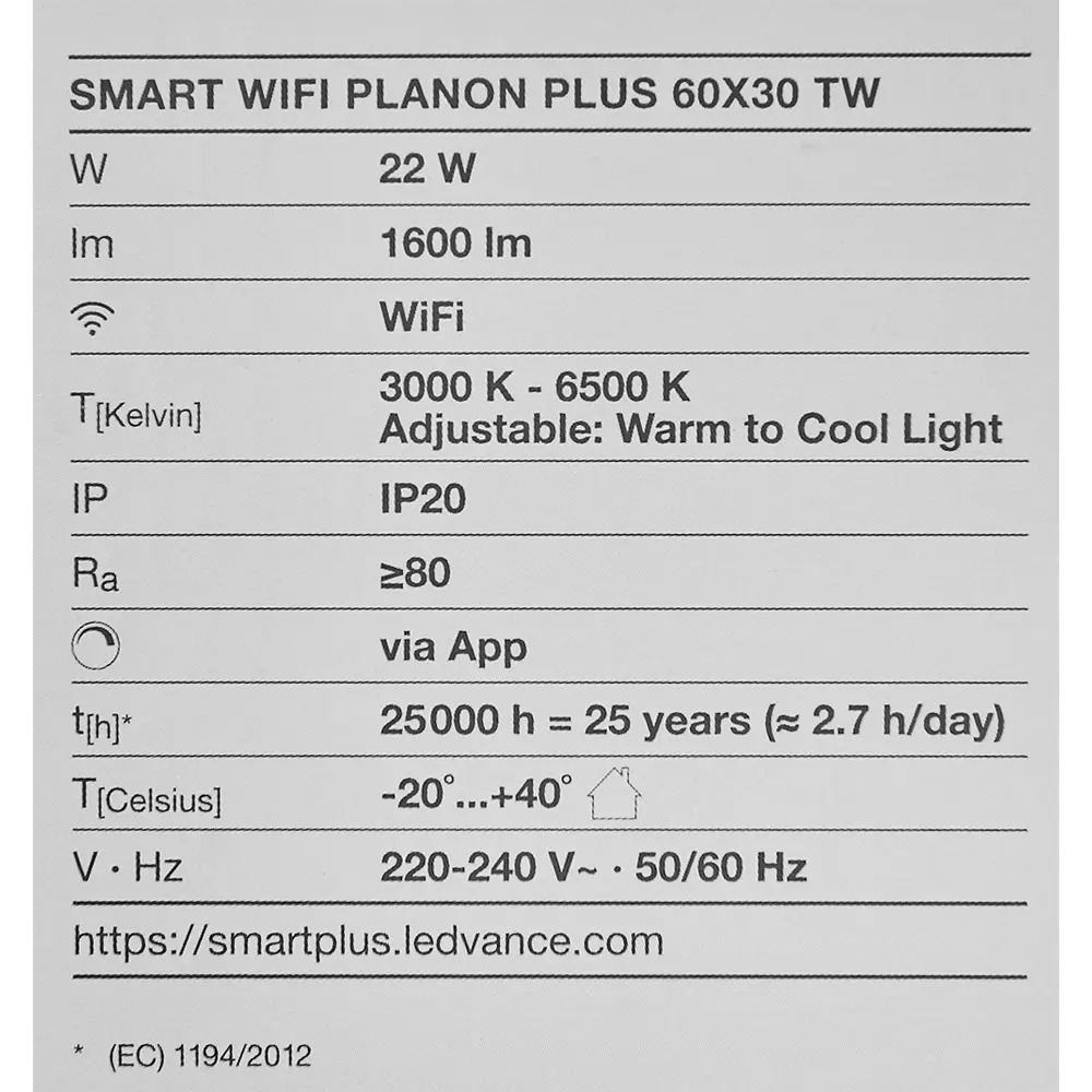 Безрамный накладной светильник WiFi 22 Вт IP20, 60X30 мм, 1600 Лм 89195107 STLM-2050039 Santreyd  - Вид №11