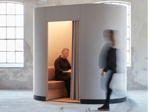 Акустическая офисная кабина со встроенным освещением