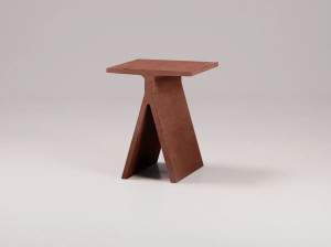 Прямоугольный бетонный журнальный столик