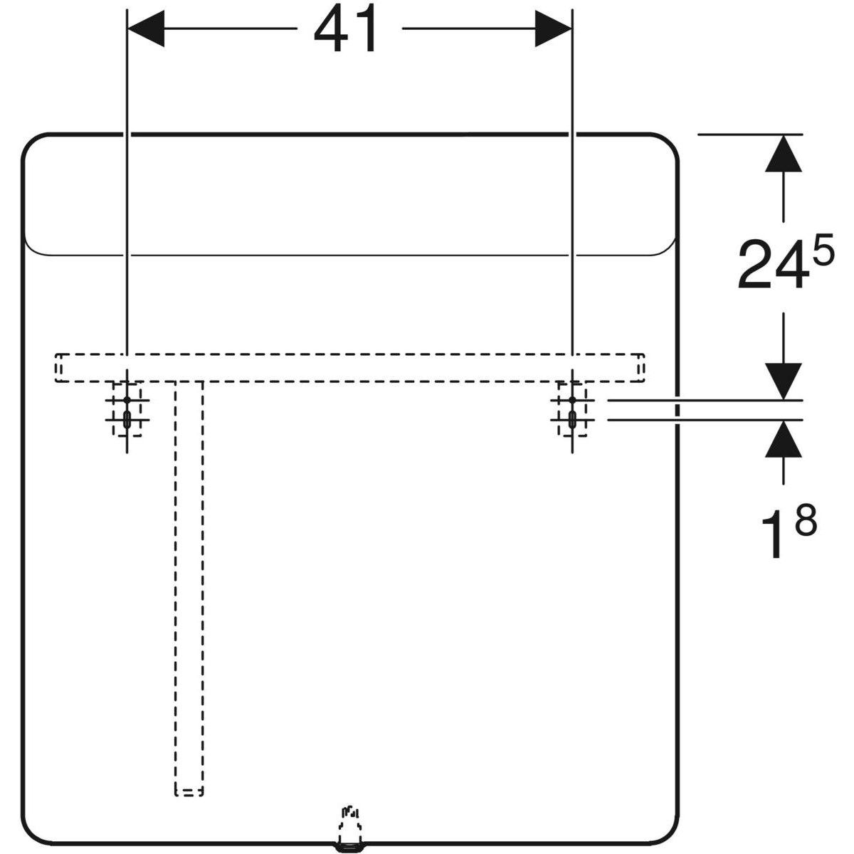 Зеркало со встроенным настенным освещением для ванной комнаты Geberit Option ARCH-00060536 - Вид №9
