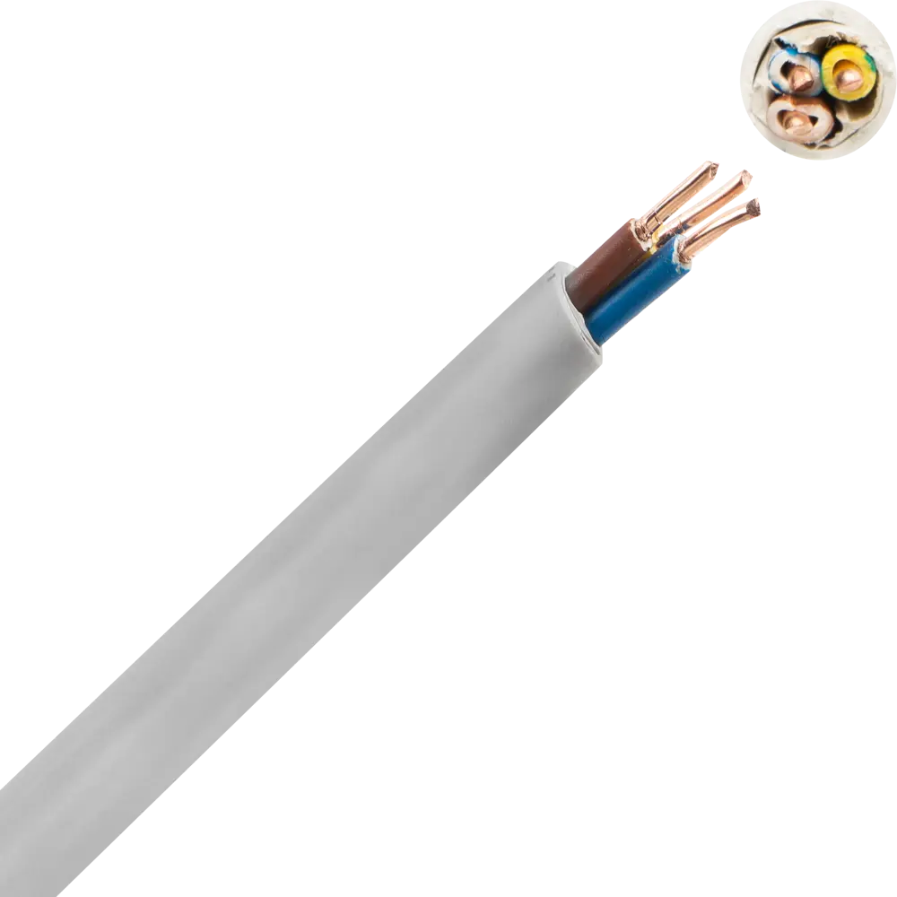 Кабель Севкабель NYM 3x2.5, 50 м, ГОСТ STLM-2075722 - Вид №1