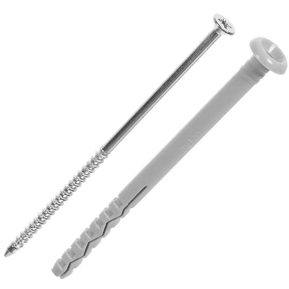 Дюбель-гвоздь гриб Standers 8x120 мм нейлон цвет серый 8 шт STLM-2019510