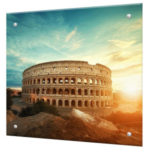 90680780 Защитный экран Римский Колизей 60x50x0.4 см закаленное стекло цвет прозрачный STLM-0335713 BORNTOPRINT