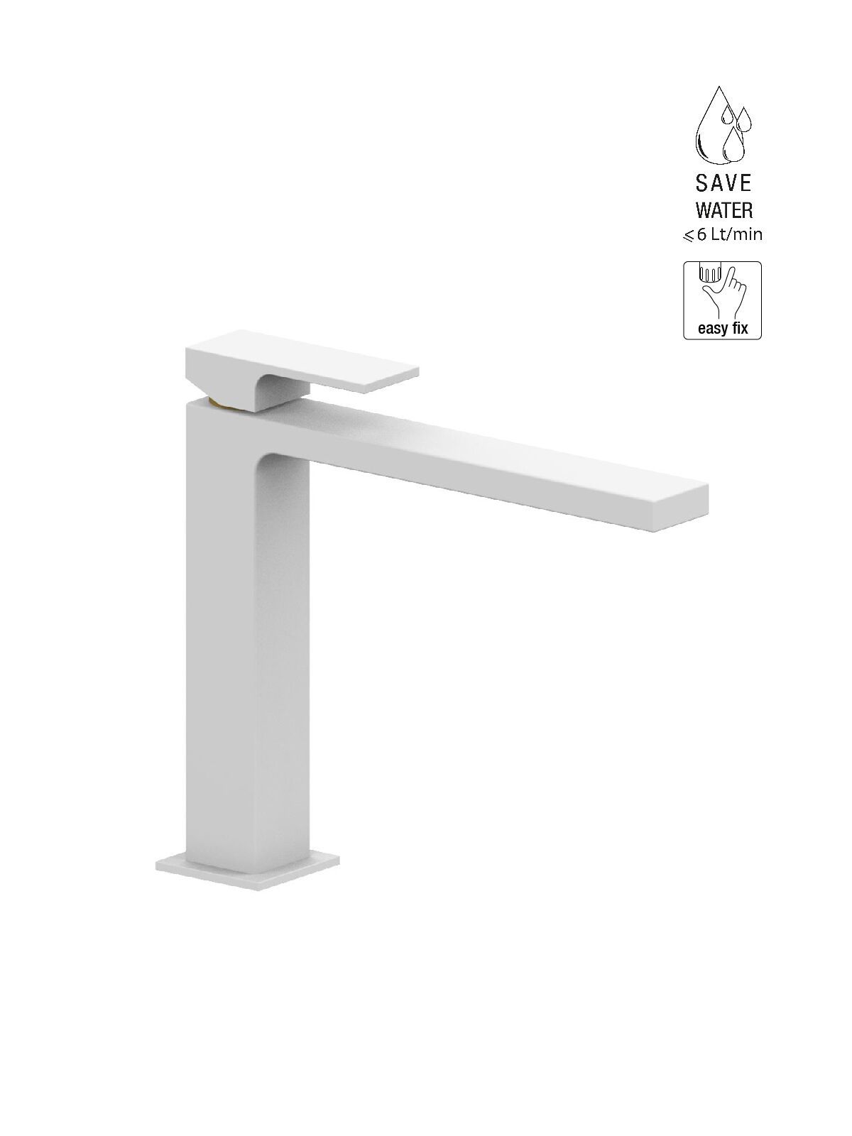 Однорычажный смеситель для раковины с ограничителем расхода Rubinetterie Frattini Vita Due ARCH-00031898 - Вид №6