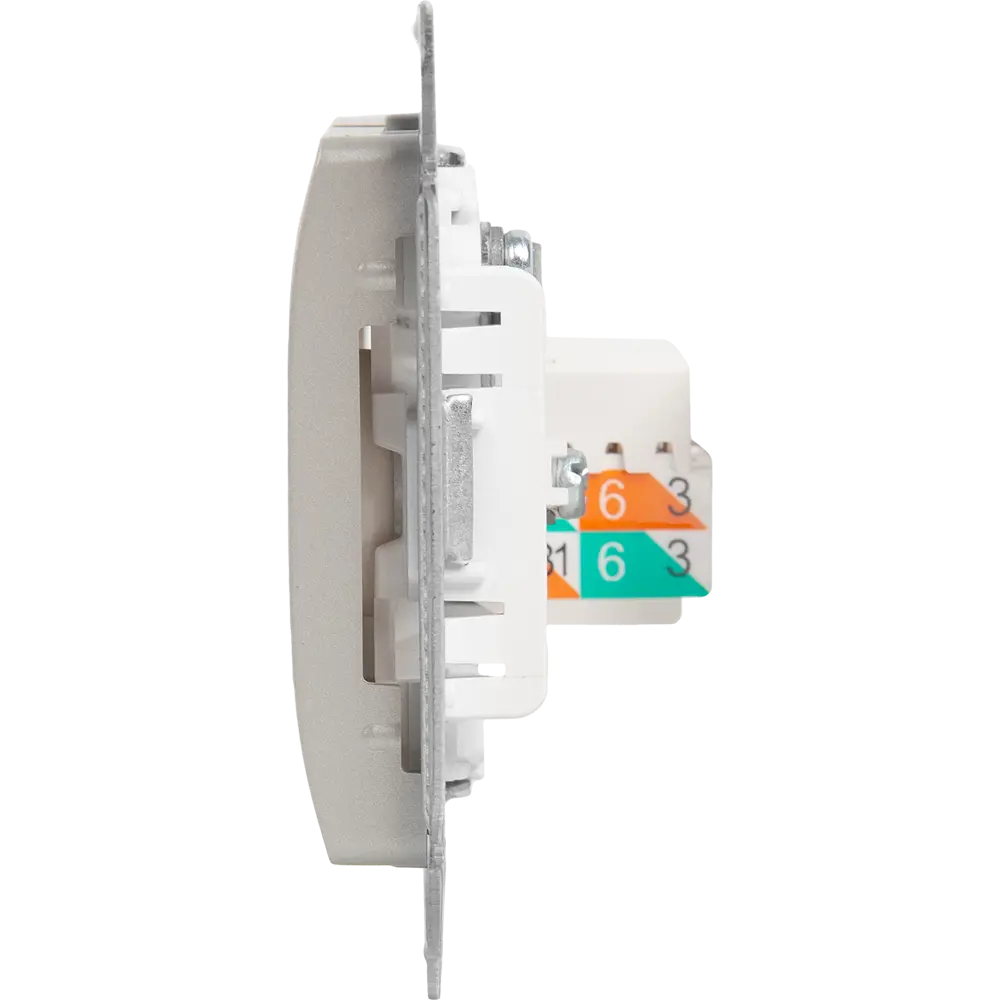 Schneider Electric Glossa — Двойная розетка RJ45+TV для скрытого монтажа 84693608 STLM-0053752 - Вид №2