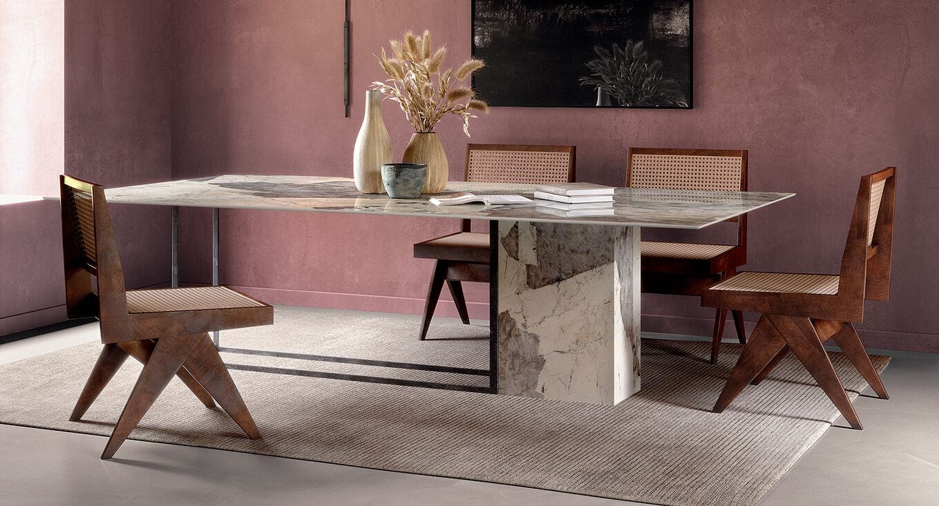 Прямоугольный стол из керамогранита CERAMICA FONDOVALLE SHAPE ARCH-00152386 - Вид №1