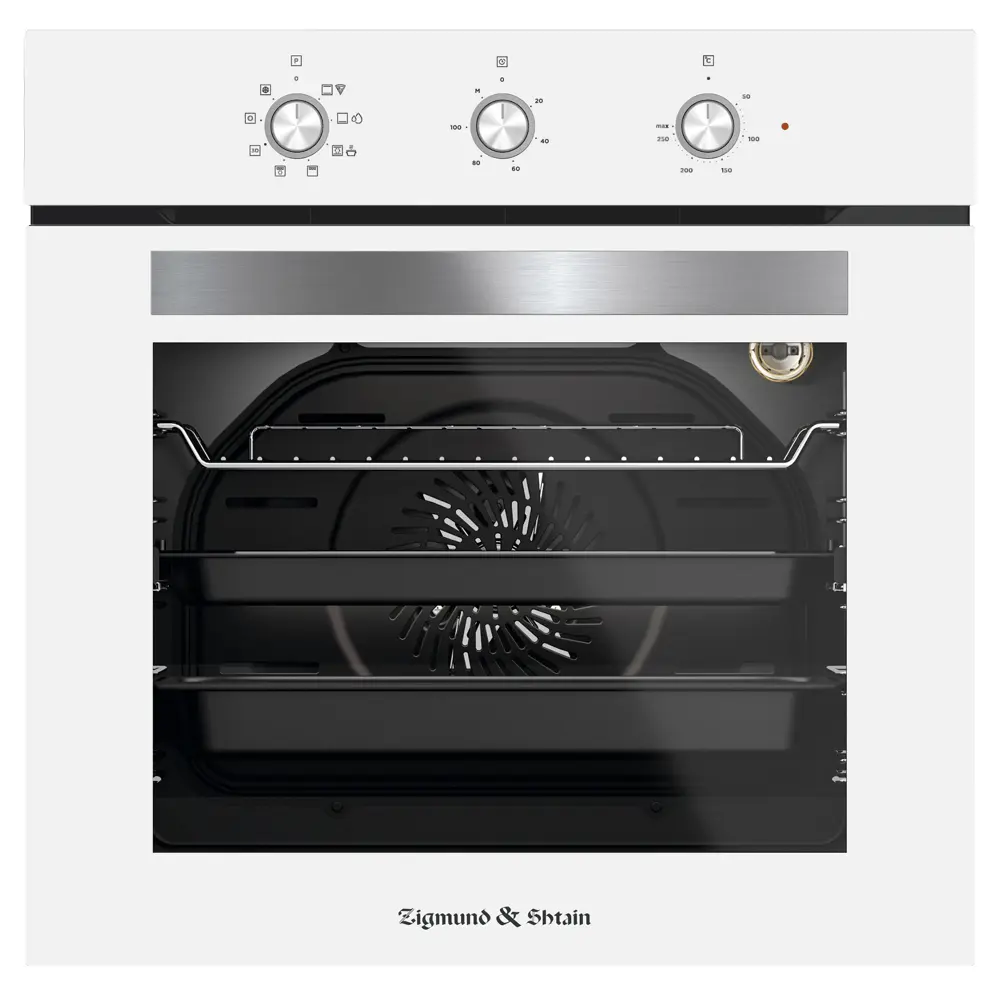 Электрический духовой шкаф Zigmund & shtain E 148 w 59.5x59.5x54.7 см цвет белый