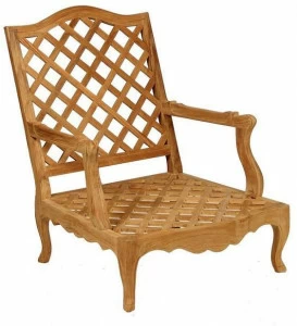 ASTELLO Садовое кресло из тикового дерева Bergere Camélia