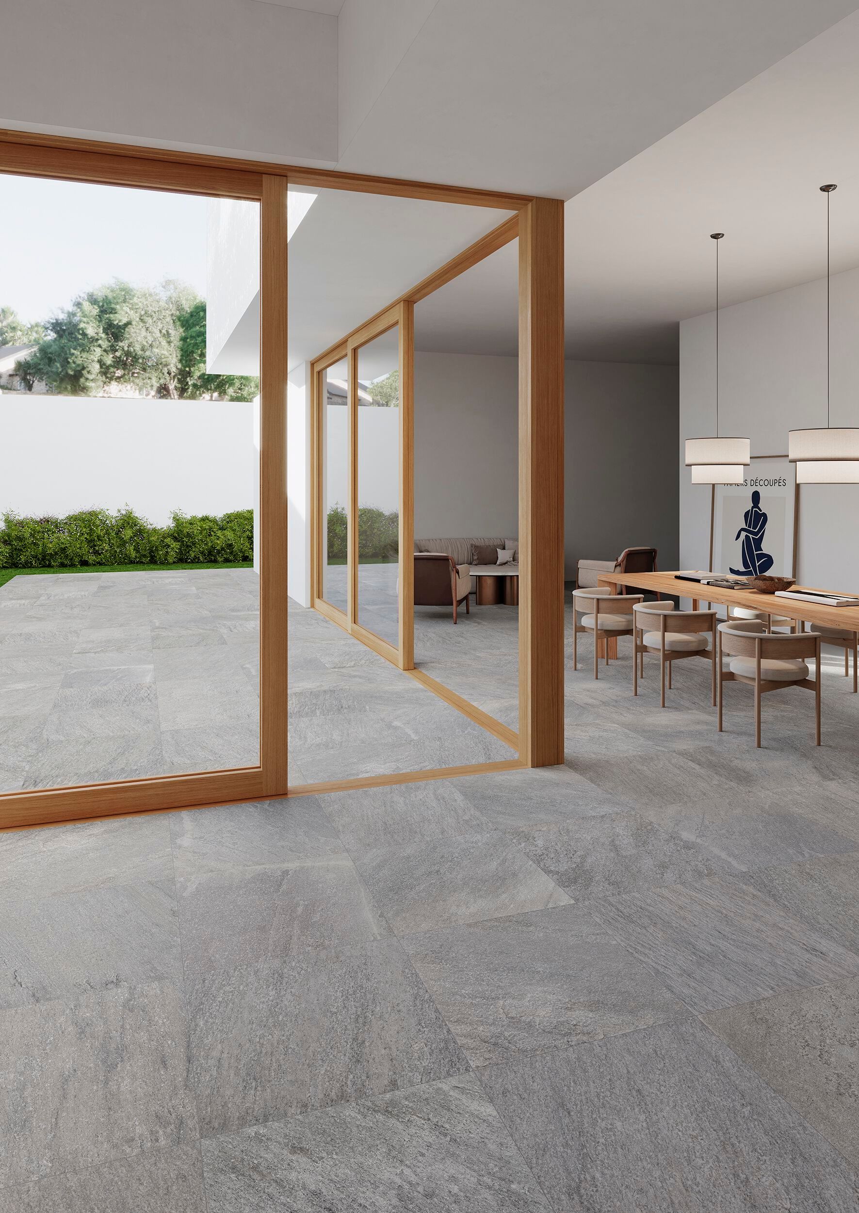 Противоскользящее напольное покрытие из керамогранита с эффектом камня Gayafores QUARTZ ARCH-00070590 - Вид №8