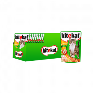 ПР0037574*28 Корм для кошек курица в желе конс. пауч 85г (упаковка - 28 шт) Kitekat