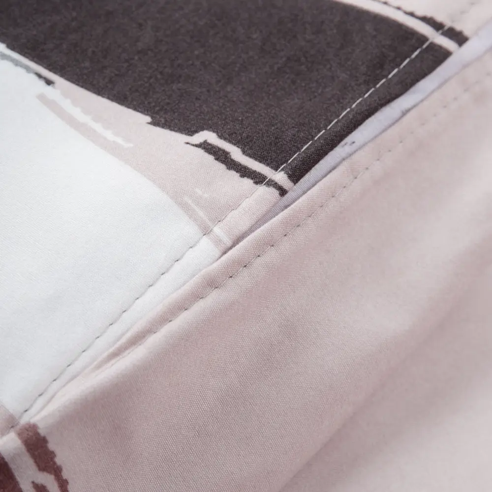 Комплект постельного белья Amore Mio Шафт евро полисатин бежевый STLM-2160116 - Вид №3