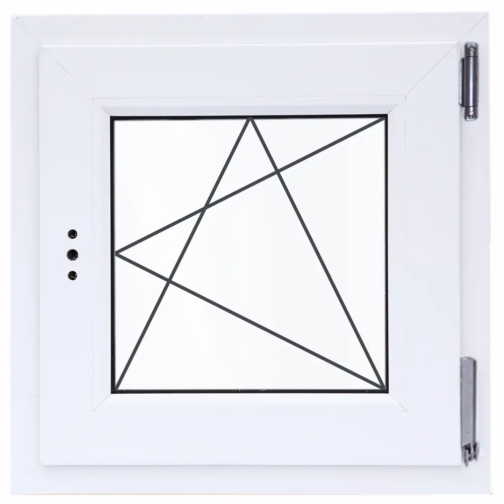 Окно ПВХ Veka 620x600 мм - поворотно-откидное с однокамерным стеклопакетом 83130814