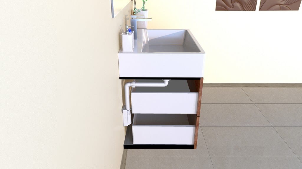 Полипропиленовый сифон для умывальника и биде Bonomini фрески ARCH-00153366 - Вид №2