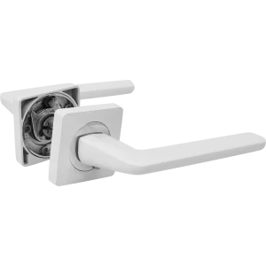 Ручка дверная на розетке Reinz Лана, цвет белый хром