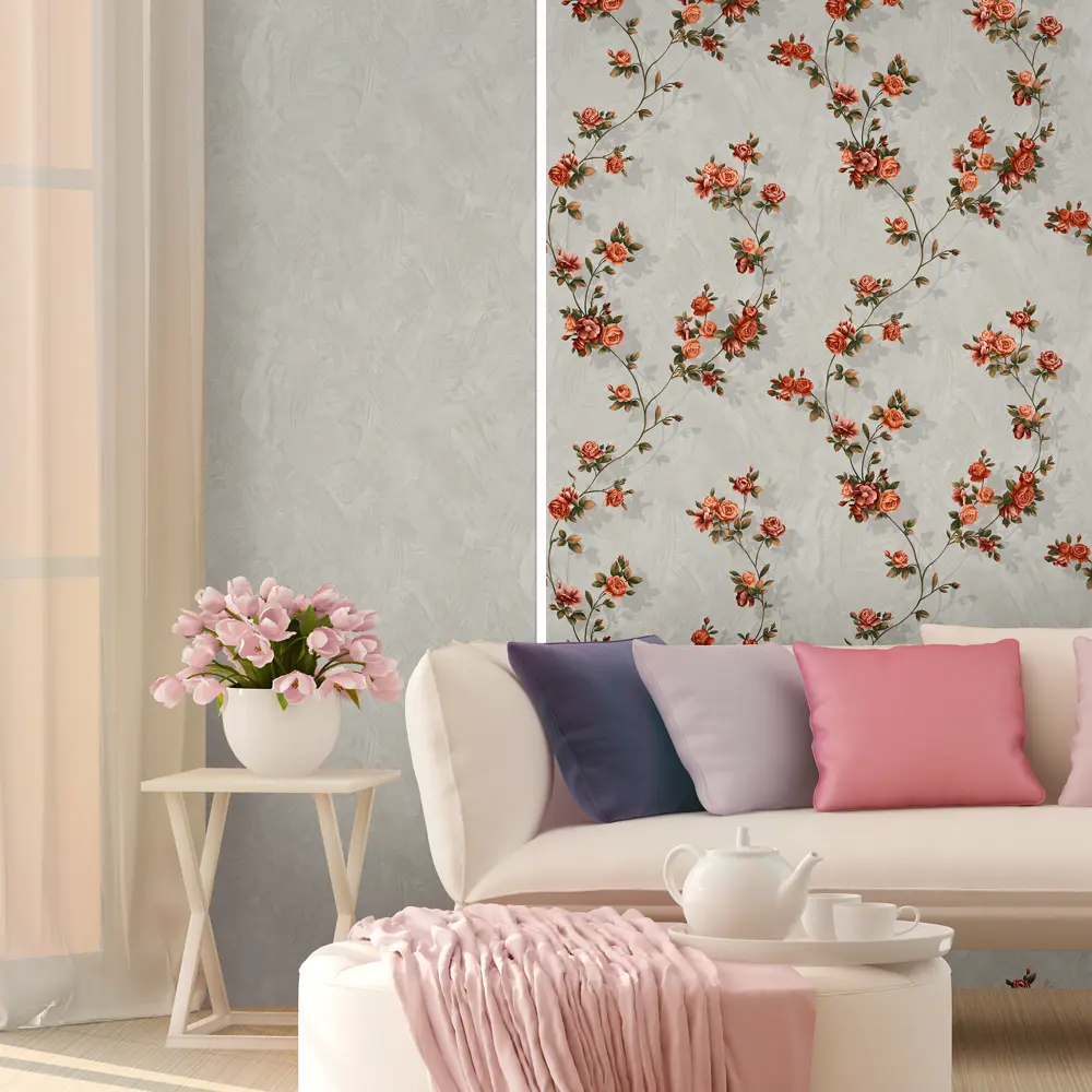 Обои флизелиновые Elysium Франческа фон белый 1.06 м Е28301 STLM-2162360 - Вид №2