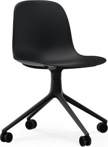 605007 Кресло Swivel 4W Black Aluminium / Black Normann Copenhagen Form