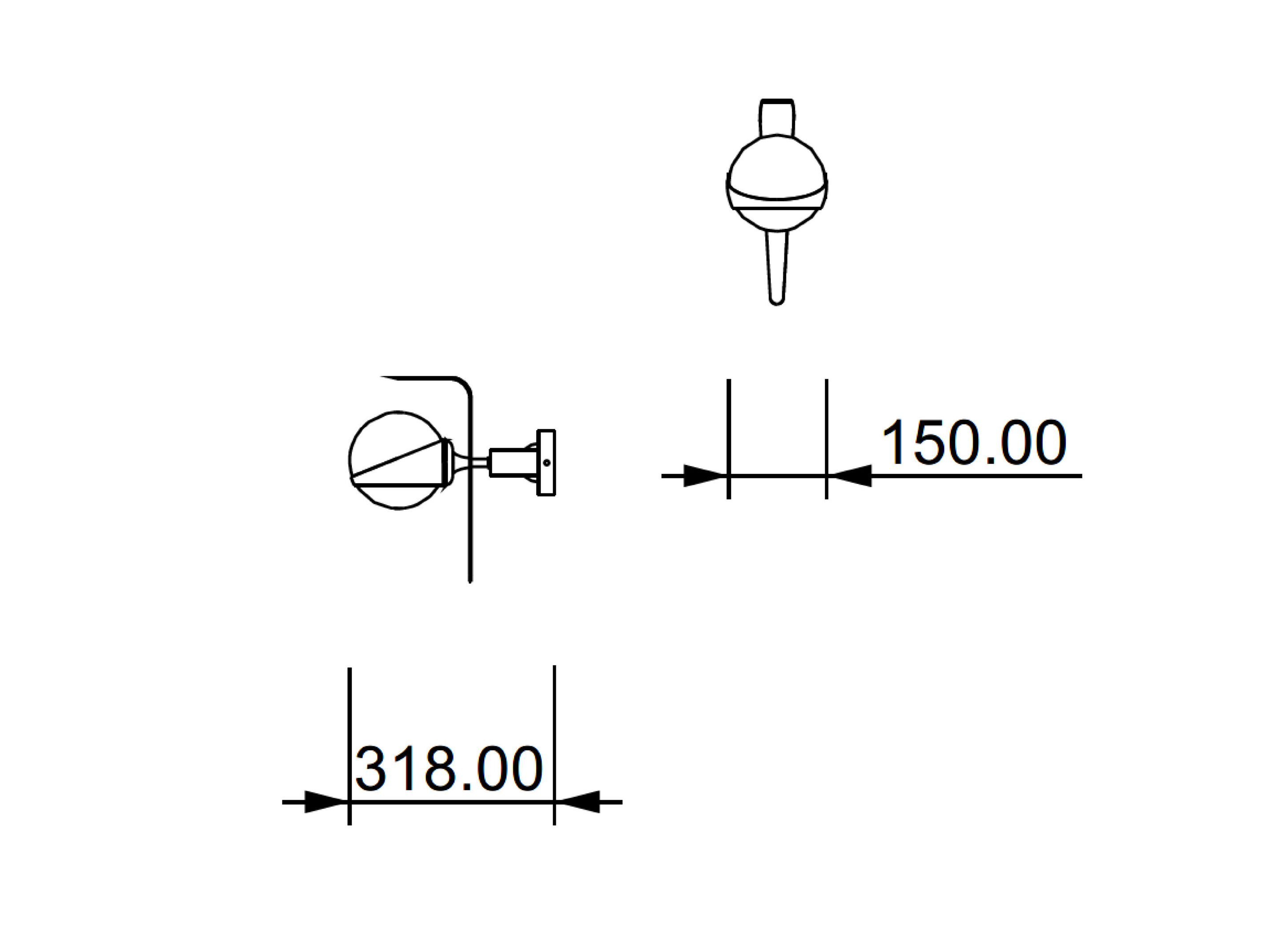 Металлический светодиодный настенный светильник Lampex Italiana Cosmo ARCH-00145269 - Вид №2