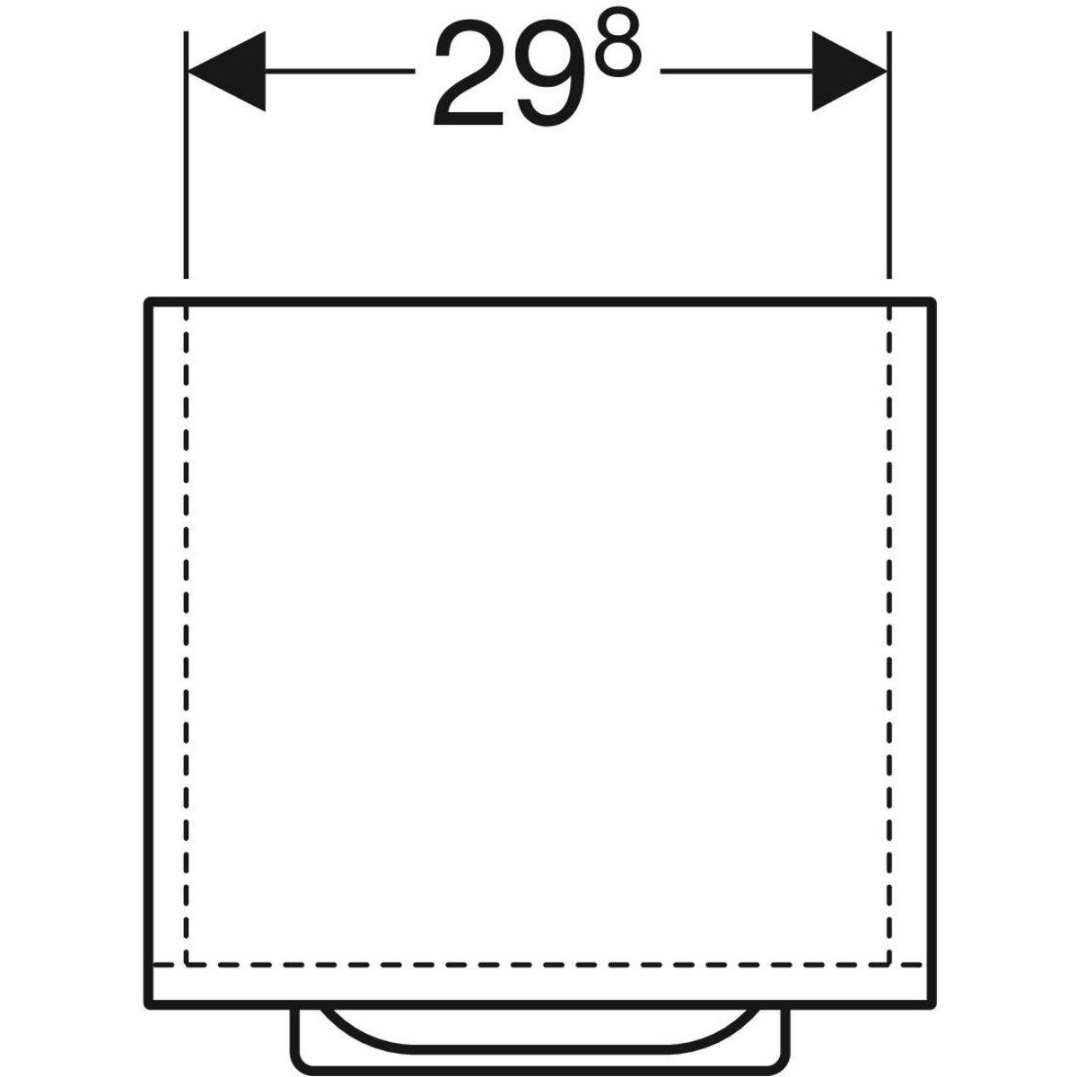 Колонна для ванной комнаты с дверцами Geberit площадь Сельнова ARCH-00102639 - Вид №3