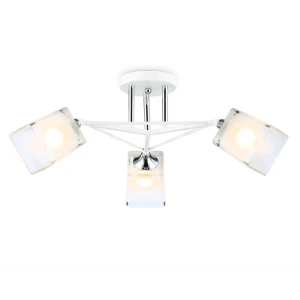 Люстра подвесная AMBRELLA LIGHT TR303071 TRADITIONAL 3 лампы 16 м² цвет хром/белый