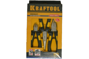 15054187 Набор губцевых инструментов KRAFT-MAX 3 штуки 22011-H3 KRAFTOOL