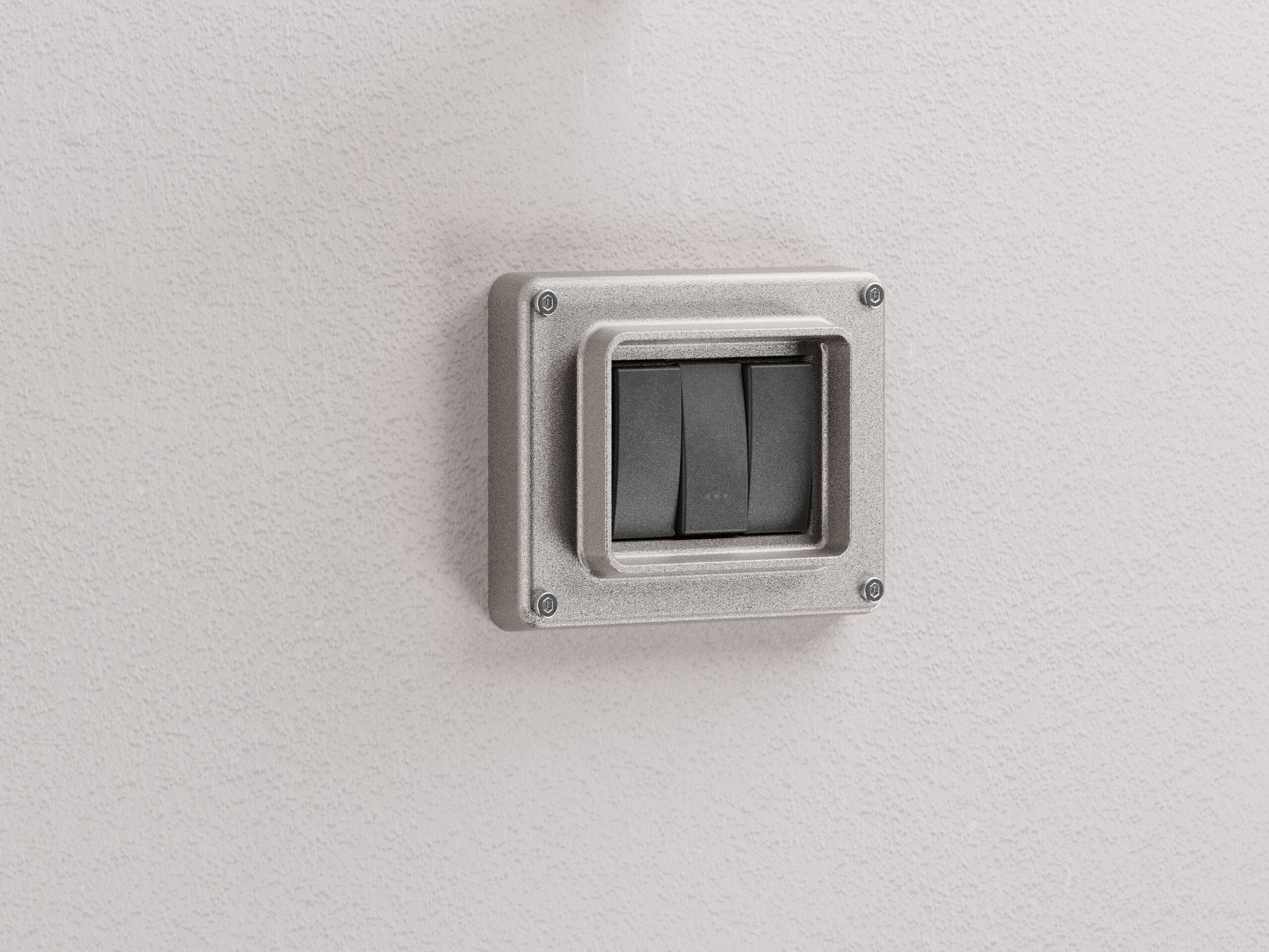 Пластина для розеток и выключателей из натурального алюминия Genuit Silver ARCH-00127912