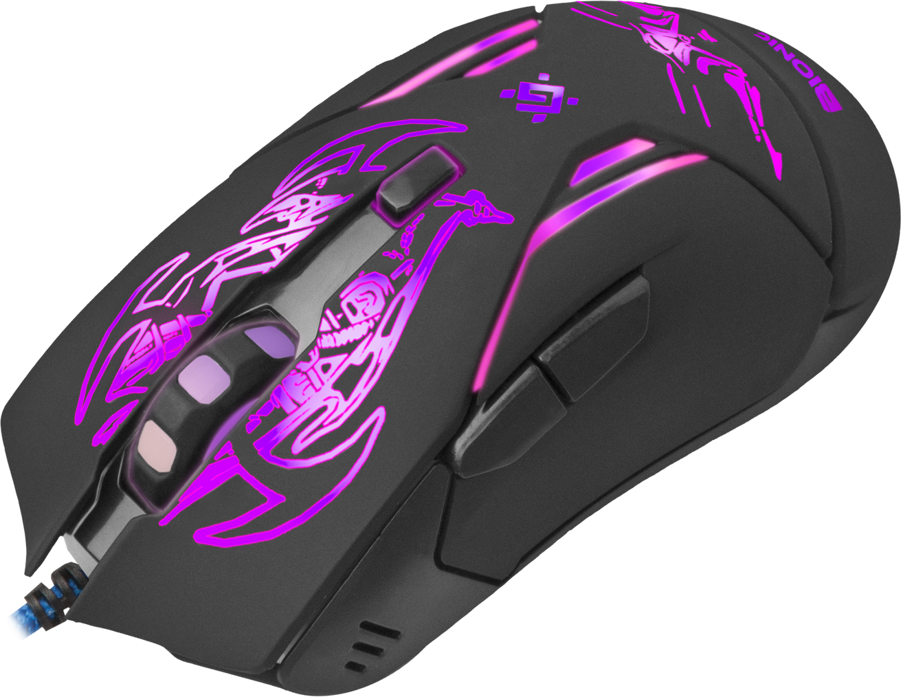 52250 проводная игровая мышь bionic gm-250l оптика,6кнопок,800-3200dpi Defender Santreyd  - Вид №2