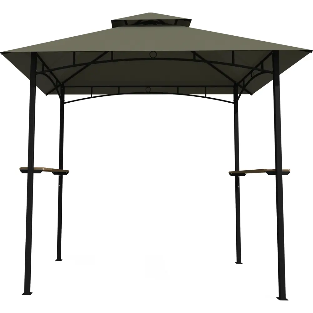 Шатер садовый Аромат 2.45х1.52х2.56 м сталь серый (без штор) Santreyd STLM-2185317 - Вид №1