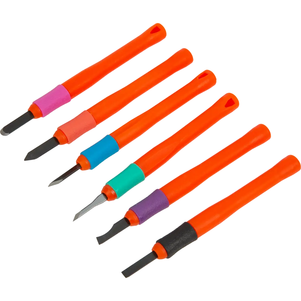 Набор резцов по дереву Спец 3620, пластиковая ручка, 6 шт STLM-2128864