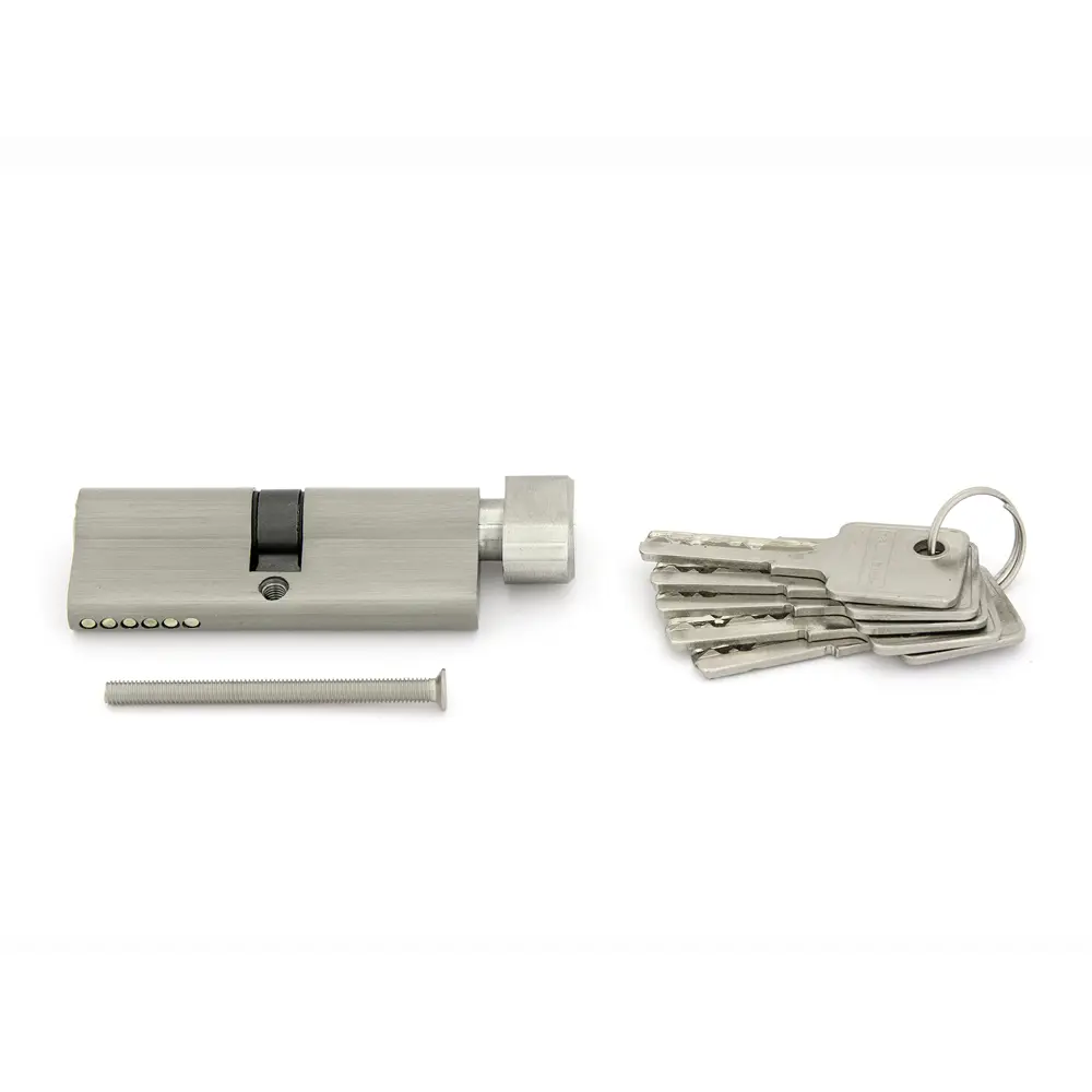 Цилиндр Palladium 40x40 мм ключ/вертушка цвет никель STLM-2102499 - Вид №1