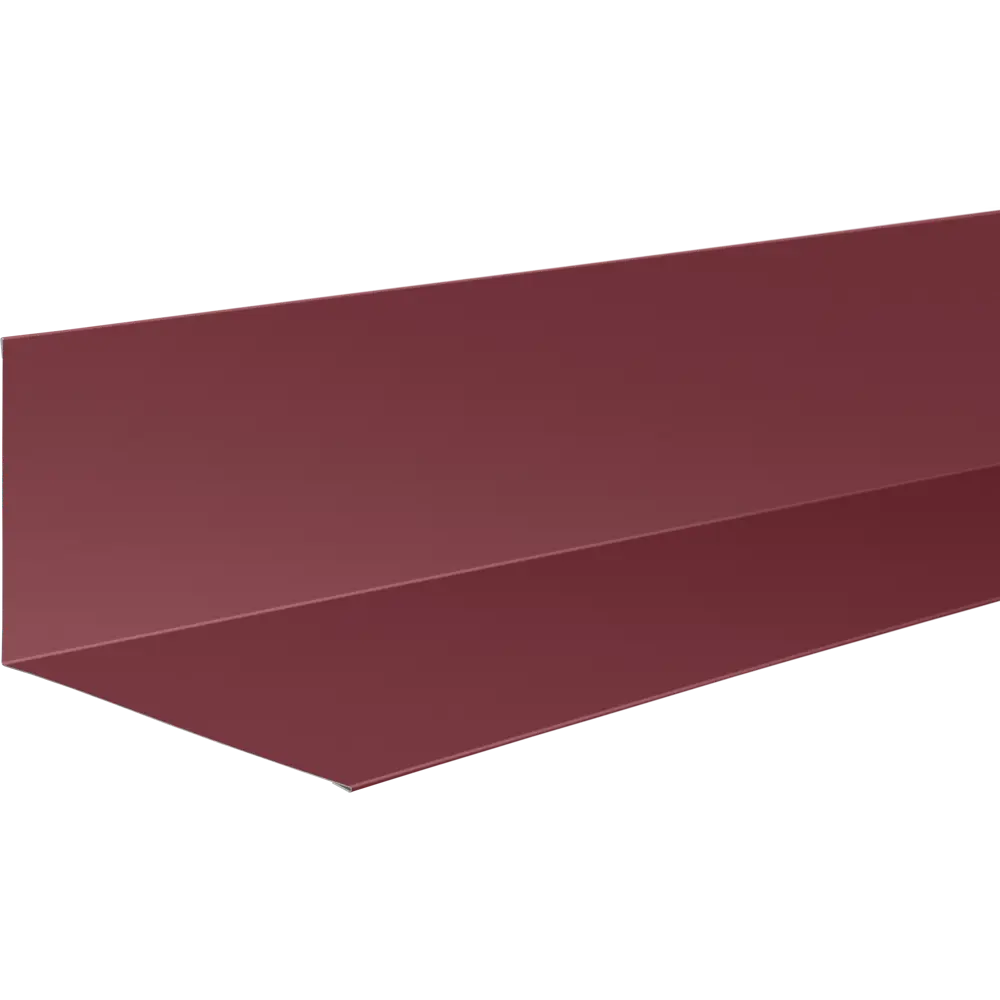 Планка примыкания верхняя 100x120 мм 2 м 0.4мм RAL 3005 Красный Santreyd STLM-2070811