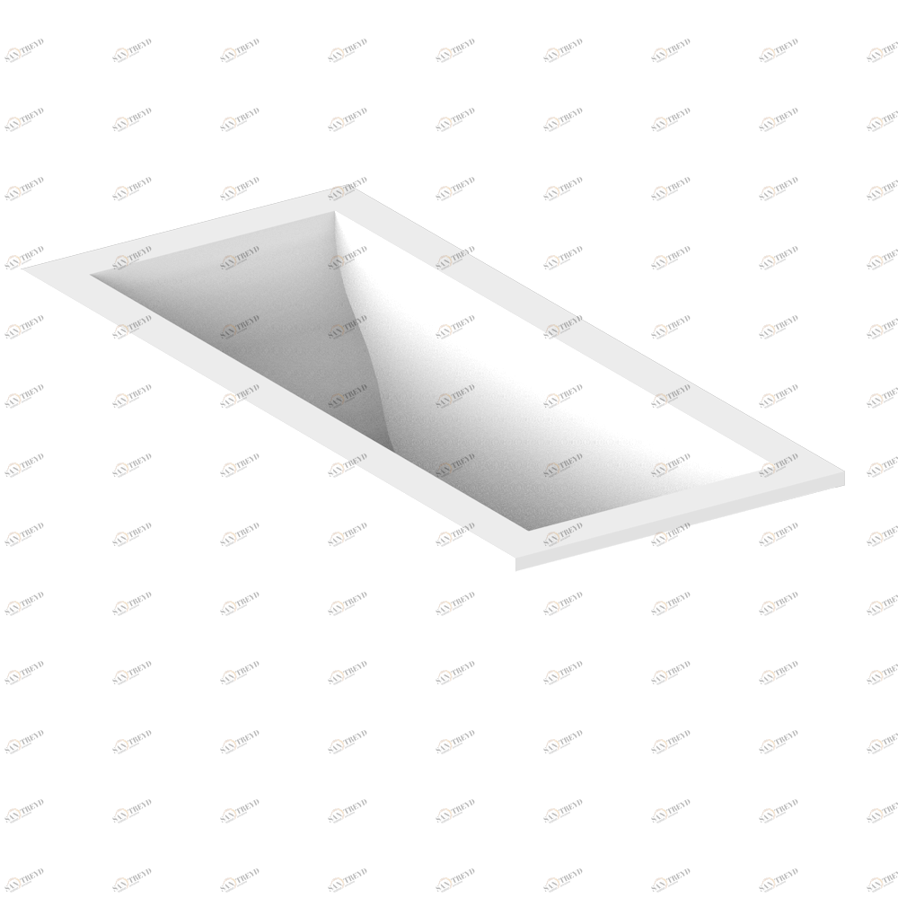 B10-B500 Встраиваемая ванна ASTRELLE 180 x 80 x 65 см, без донного клапана Thg-paris Встраиваемые ванны Матовый белый 