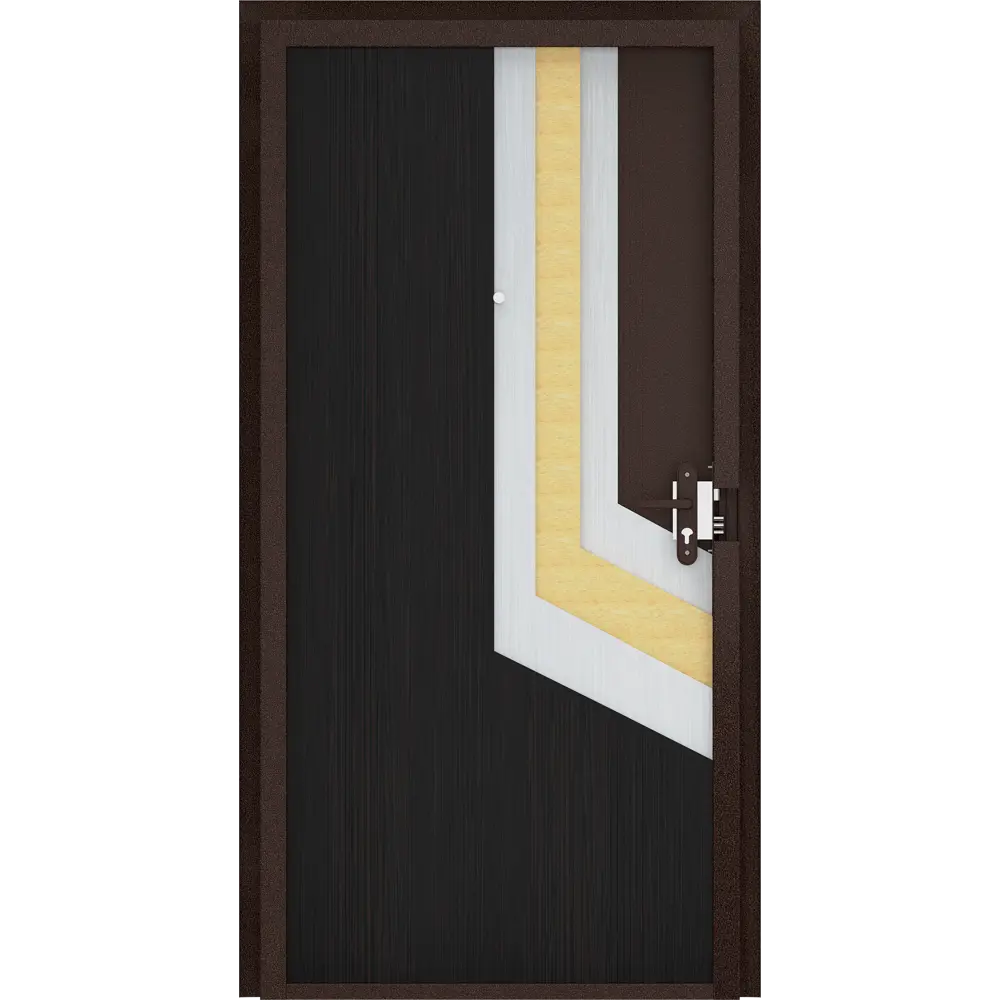 Дверь входная металлическая Ламистайл 980 мм левая цвет венге DOORHAN STLM-2136308 - Вид №4