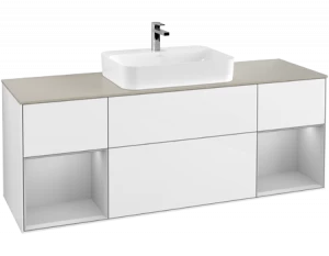 Villeroy&Boch Тумба под раковину Прямоугольная версия F453GJGF Finion Glossy White Lacquer