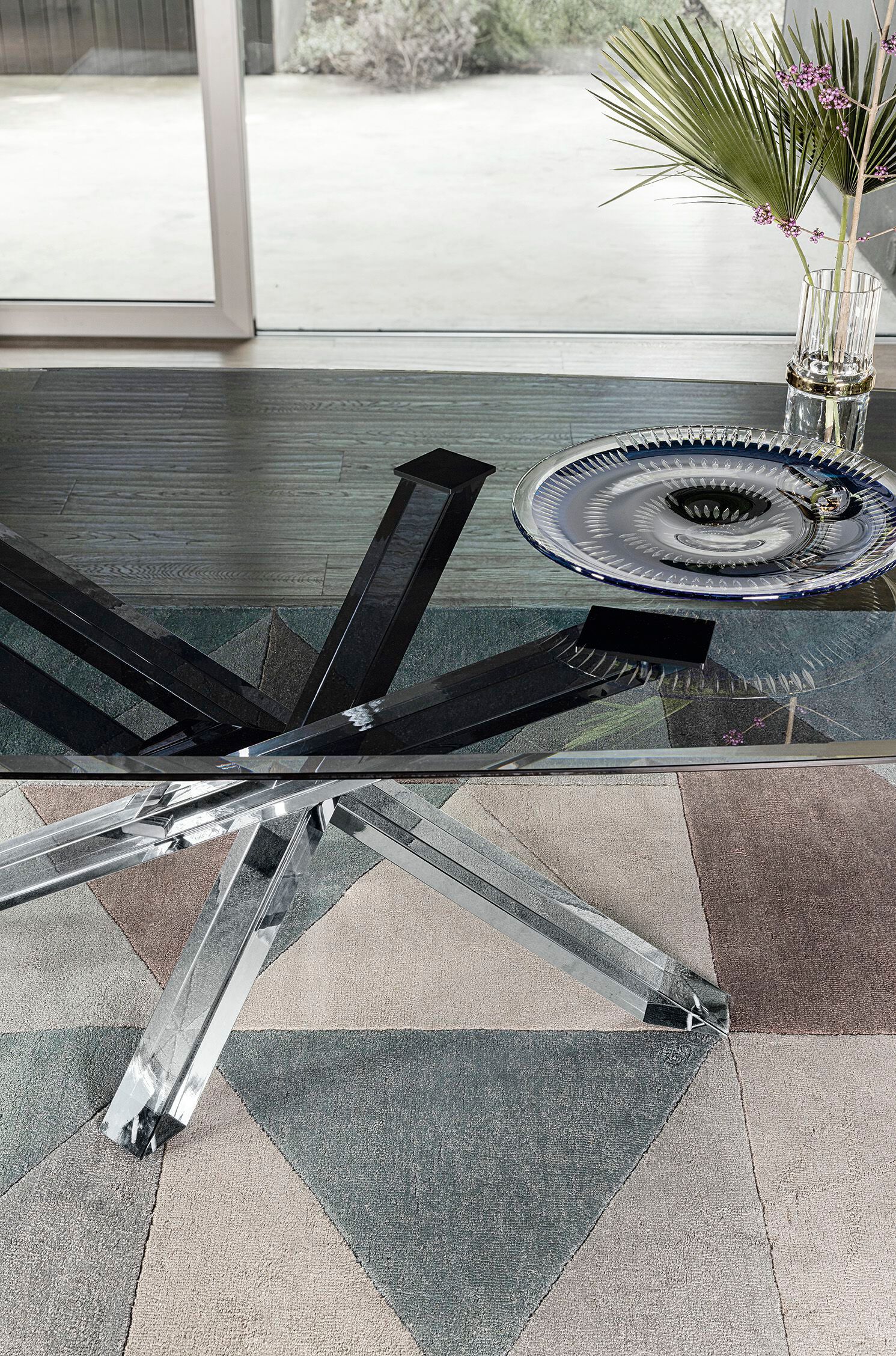 Фиксированный стол с оргстеклом и хрустальной столешницей RIFLESSI Shangai ARCH-00125997 - Вид №2