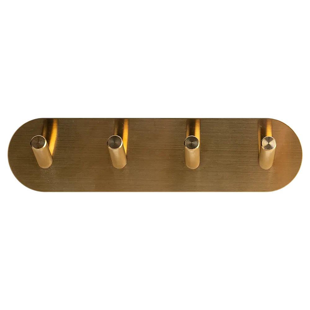 Крючок самоклеящийся Vidage Алис металлический четверной цвет золото STLM-2009969 - Вид №1