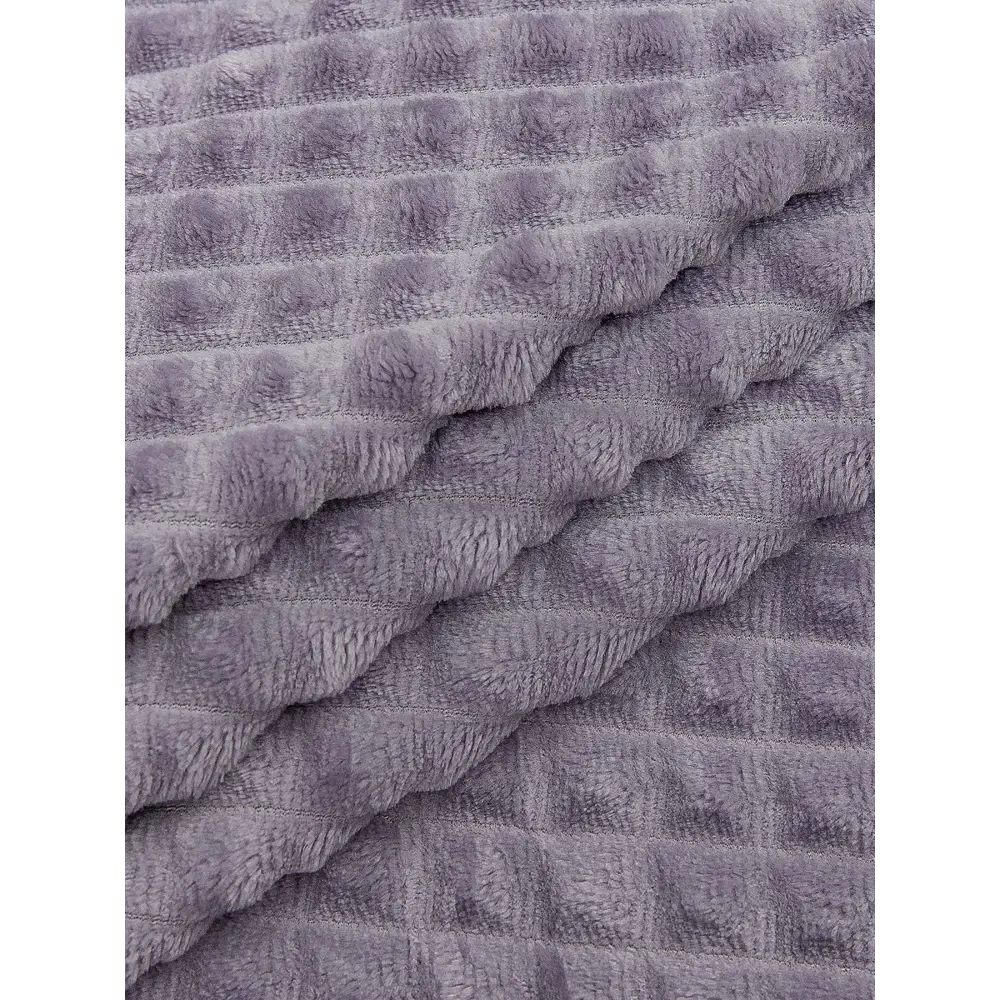 Плед Кубики 200x220 см фланель цвет сиреневый TEXREPUBLIC STLM-2107857 - Вид №2