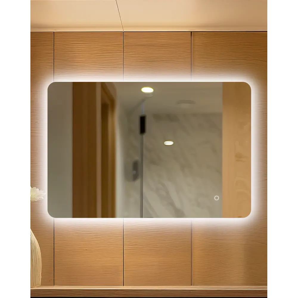 Зеркало в ванную комнату Сингапур Лайт 120x80 см с подсветкой Santreyd STLM-2207287