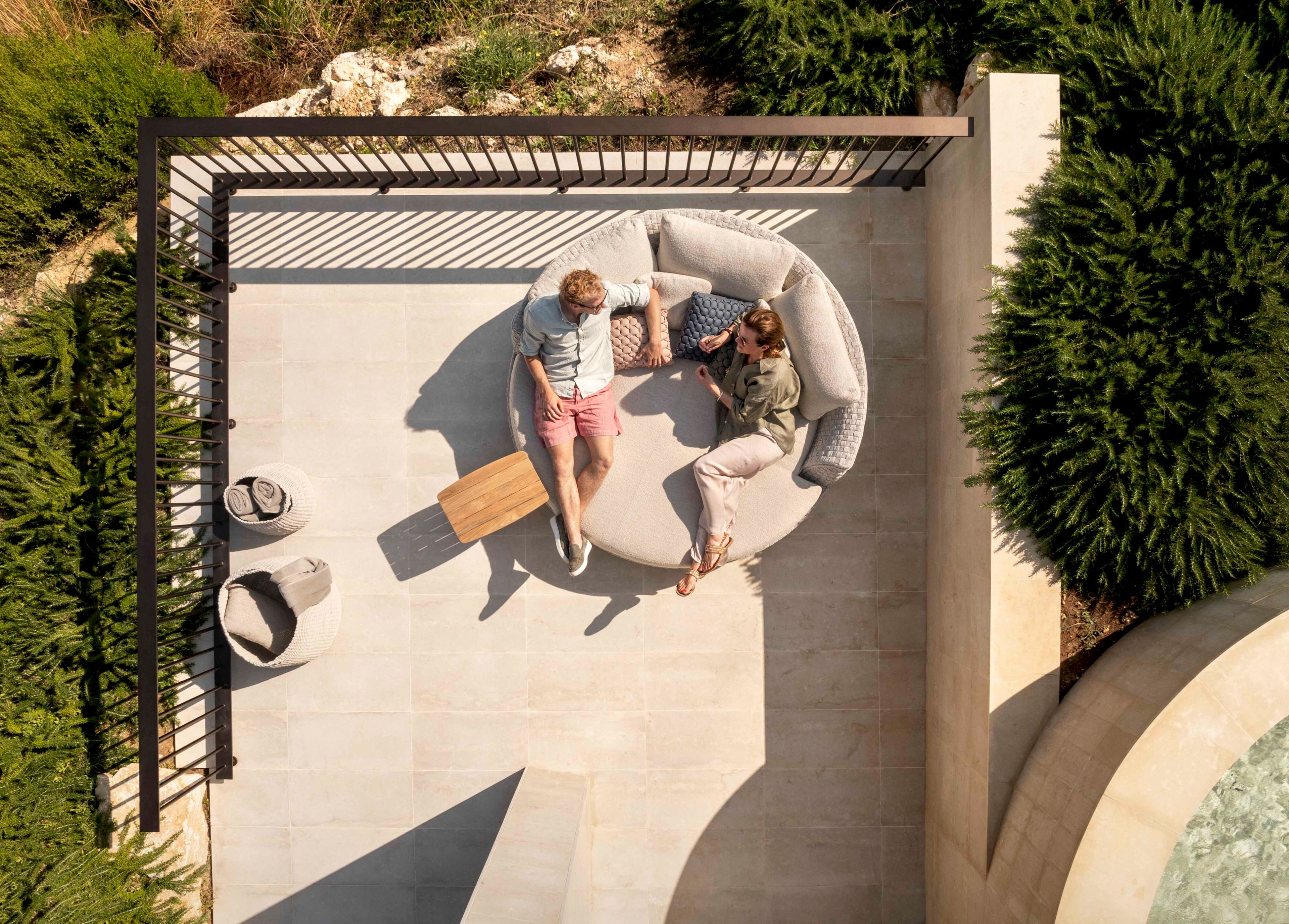 Круглая веревочная Садовая кровать Jardinico круглый ARCH-00067733 - Вид №1