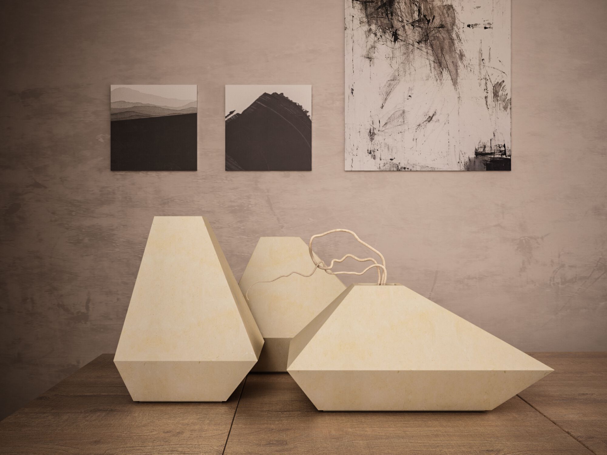 Ваза из камня Лечче PIMAR DISSIMMETRIA ARCH-00131928 - Вид №3