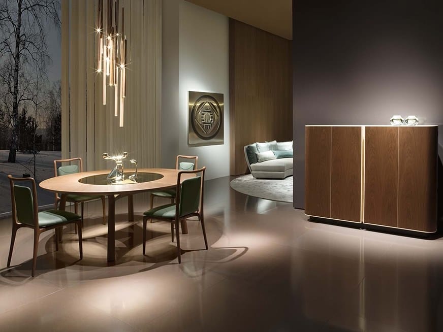 Кожаный светодиодный подвесной светильник Giorgetti LEAF ARCH-00065373 - Вид №5