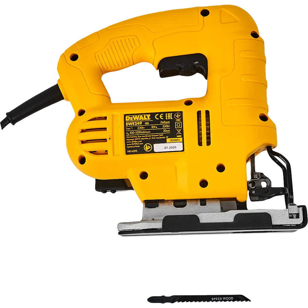 Лобзик DeWalt DWE 249-KS, 550 Вт STLM-2031924 - Вид №4